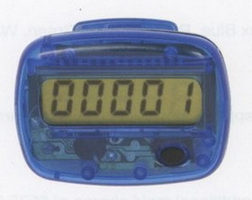 Custom Translucent Pedometer/Step Counter (1.75"X1.25"X0.5")