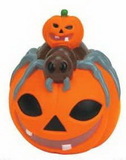 Custom Rubber Pumpkin W/ Spider on Top
