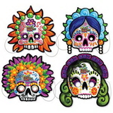Custom Printed Day Of The Dead Masks