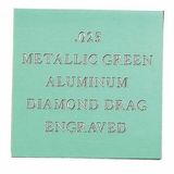 Custom Metallic Green Aluminum Engraving Sheet Stock (12