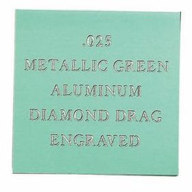 Custom Metallic Green Aluminum Engraving Sheet Stock (12"X24"X0.025")