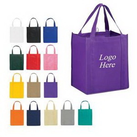 Custom Grocery Shopping Tote Bag, 14 1/2" W x 13" H x 10" D