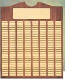 Custom Roster Series Walnut Plaque W/ 24 Individual Brushed Brass Plates (11
