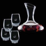 Custom 40 Oz. Edenvale Carafe & 4 Stanford Wine Glass