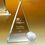 Custom Awards-optical crystal award/trophy 10 inch high, 5 3/4" W x 10" H x 1" D, Price/piece