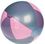 Blank 16" Inflatable Translucent Purple & Silver Beach Ball