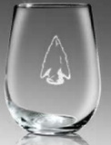 Custom Stemless White Wine Glasses (Set of 2)