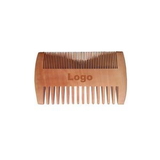 Custom Walnut Wood Double-sided Beared Comb, 3.94