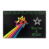 Blank Star Pin With Presentation Card, 4 1/4