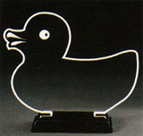 Custom 386-AP0DUCK1RBZ  - Donald the Rubber Duck Award-Clear Acrylic