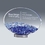 Custom Oval Blue Tesserae Mosaic Starfire with Mosiac Glass, 6 1/2" W x 5" H, Price/piece