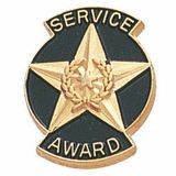 Blank Service Award Pins (Service Award Star), 3/4