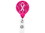 Custom Pink Ribbon Jumbo Retractable Badge Reel, Price/piece