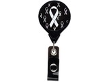 Custom Black Ribbon Jumbo Retractable Badge Reel