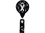 Custom Black Ribbon Jumbo Retractable Badge Reel, Price/piece