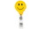 Custom Smiley Face Jumbo Retractable Badge Reel, Price/piece