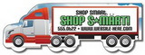 Custom 30 Mil Semi Truck Shape Magnet (5