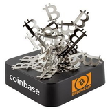 Custom Bitcoin Magnetic Sculpture, 3 1/2