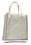 Fancy Natural 100 percent Cotton Tote Bag w/Contrast Stripe - Blank (15"x16"x6"), Price/piece
