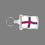 Key Ring & Full Color Punch Tag W/ Tab - Faroe Islands Flag, Price/piece