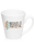 Custom White 12 oz. Ceramic Coffee Mug, Latte Mugs, 4.00" H x 3.70" Diameter x 2.56" Diameter, Price/piece