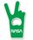 Custom Victory Peace Sign Shape Bottle Opener with Magnet, Price/piece