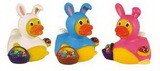 Custom Rubber Easter Bunny Duck Toy, 3 3/8