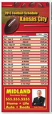 Custom Football Professional Sports Schedule Magnet