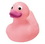 Custom Rubber Light Pink Duck, 3 7/8" L x 3 1/4" W x 4" H, Price/piece