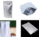 Custom Pure Aluminum Foil Stand Up Grip Seal Bags, 5.91