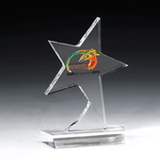 Custom Standing Star Award- 4 Color Process, 5