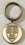 Custom Series 3525-B Die Struck Brass Key Tag (2"x3mm Thick), Price/piece