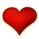 Blank Red Heart Pin