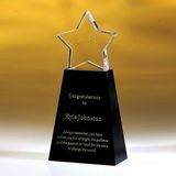 Custom Awards-optical crystal award/trophy 6 inch high, 3 1/2
