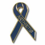 Custom Arthritis Awareness Ribbon Lapel Pin, 1