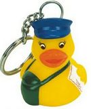 Custom Rubber Mailman Duck Key Chain