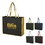 Custom Metallic Accent Non-Woven Tote Bag, 15 1/2" W x 13 1/2" H x 5 1/2" D, Price/piece