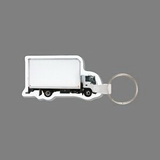 Key Ring & Full Color Punch Tag - Delivery Cargo Truck