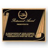 Blank Retirement Award Screened Plate (6