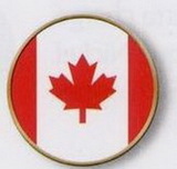 Custom Canada Flag Stock Ball Markers