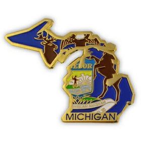 Blank Michigan Pin