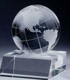 Custom Large Desk Top Globe Award, 3 1/8