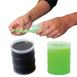 Custom Oil Barrel Anti-Stress Putty - Black Or Neon Green, 2