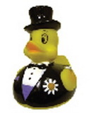 Custom Groom Squeaker Rubber Duck