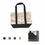 Custom Canvas Tote Shopping Bag, 13 3/4" L x 15 3/4" W x 4" H, Price/piece