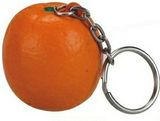 Custom Orange Stress Reliever Keychain