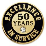 Blank Excellence In Service Pin - 50 Years, 3/4