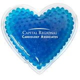 Custom Blue Heart Hot/ Cold Pack with Gel Beads, 4