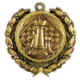 Custom Stock Chess Medal w/ Wreath Edge (1 1/2