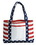 Custom Stars & Stripes Tote Bag, 18" W x 11.5" H x 3.5" D, Price/piece